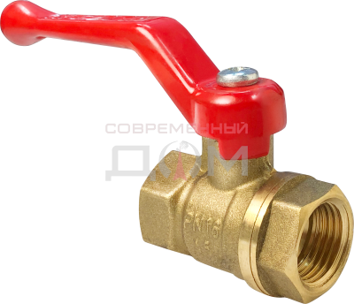 Кран шаровой для ВОДЫ VALFEX 3/4" ВР/ВР ручка-рычаг, латунный, 11Б27фт1М (64/16) /VF.214.LR1.034/